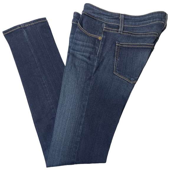 Paige Skyline Skinny Jeans Medium Distressed Dark Wash Size 25 - Picture 11 of 16